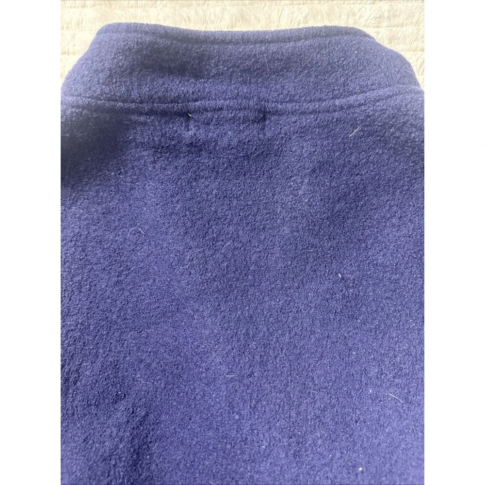 Orvis Vintage 100% Wool T Snap Sweater L‎ Leather Elbow Patch Pullover Blue